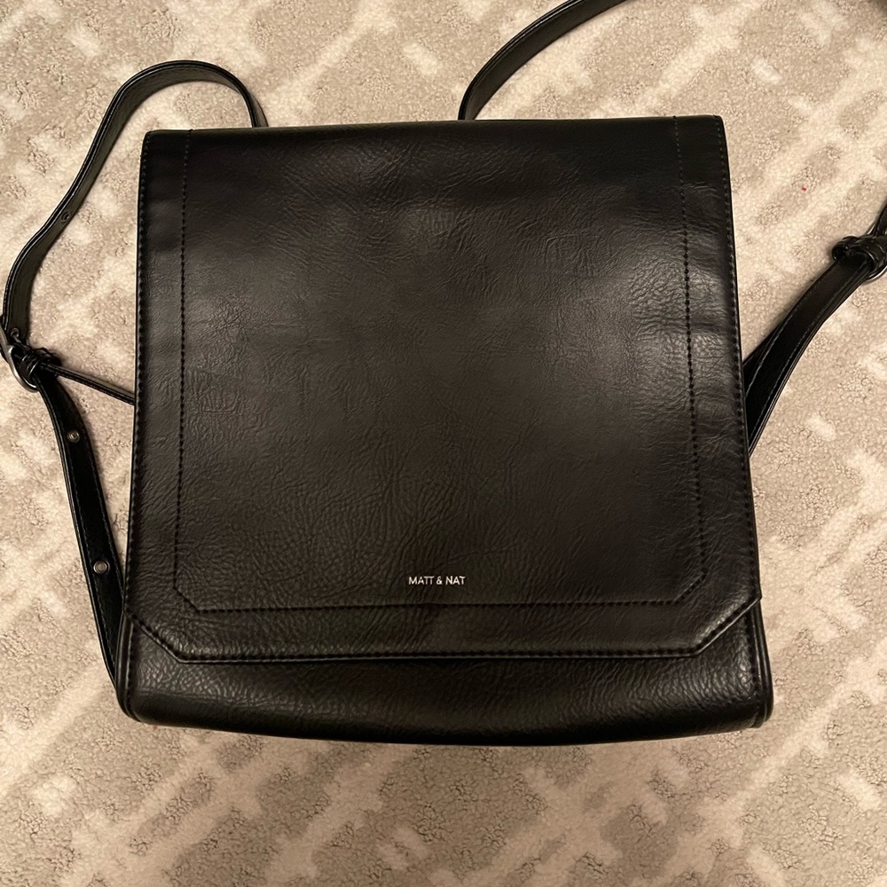 NwoT Matt & Nat Vegan Leather Black Backpack